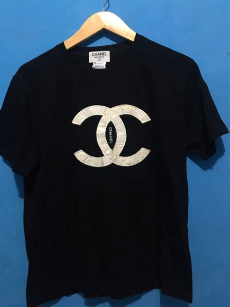 vintage chanel t-shirt|Chanel t shirt etsy.